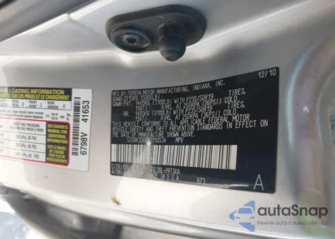 2011 Toyota Sienna Se from USA, damaged, VIN 5TDXK3DC6BS110534